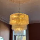 Murano Chandelier - 52 tubes - Transparent
