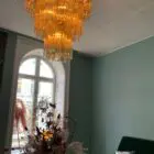Murano chandelier 48 yellow tubes