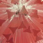 Murano chandelier - Triedri - 107 prisms - Pink