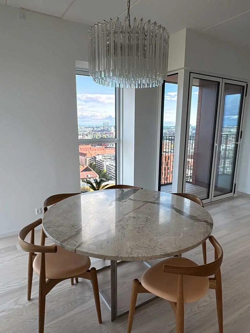 Murano Chandelier Triedri 163 prisms Transparent