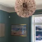 Murano Chandelier - Sputnik - Poppy - Pink