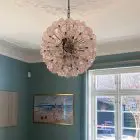 Murano Chandelier - Sputnik - Poppy - Pink