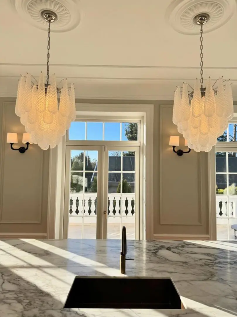 2086 murano chandelier 41 transparent glass drops-1