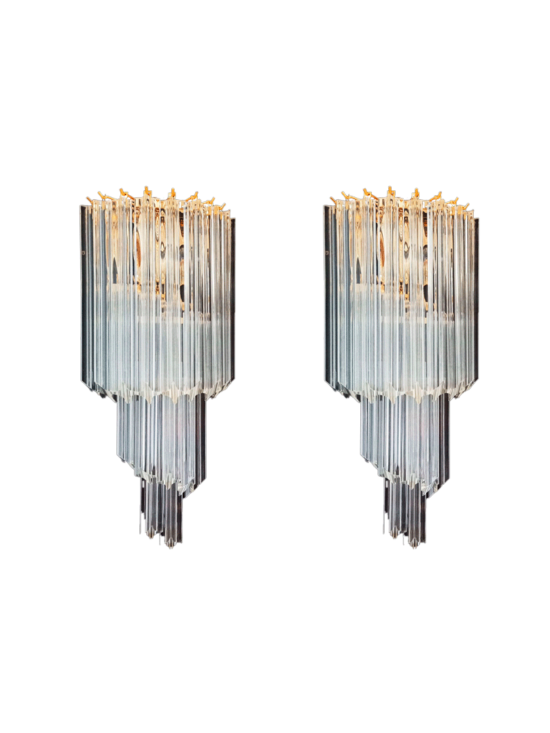 Murano - walllampes - transparent spiral