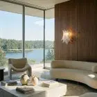 Murano wall sconces hanging in a livingroom