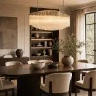 Quadriedri Murano glass Chandelier – Pagoda hanging in dining area