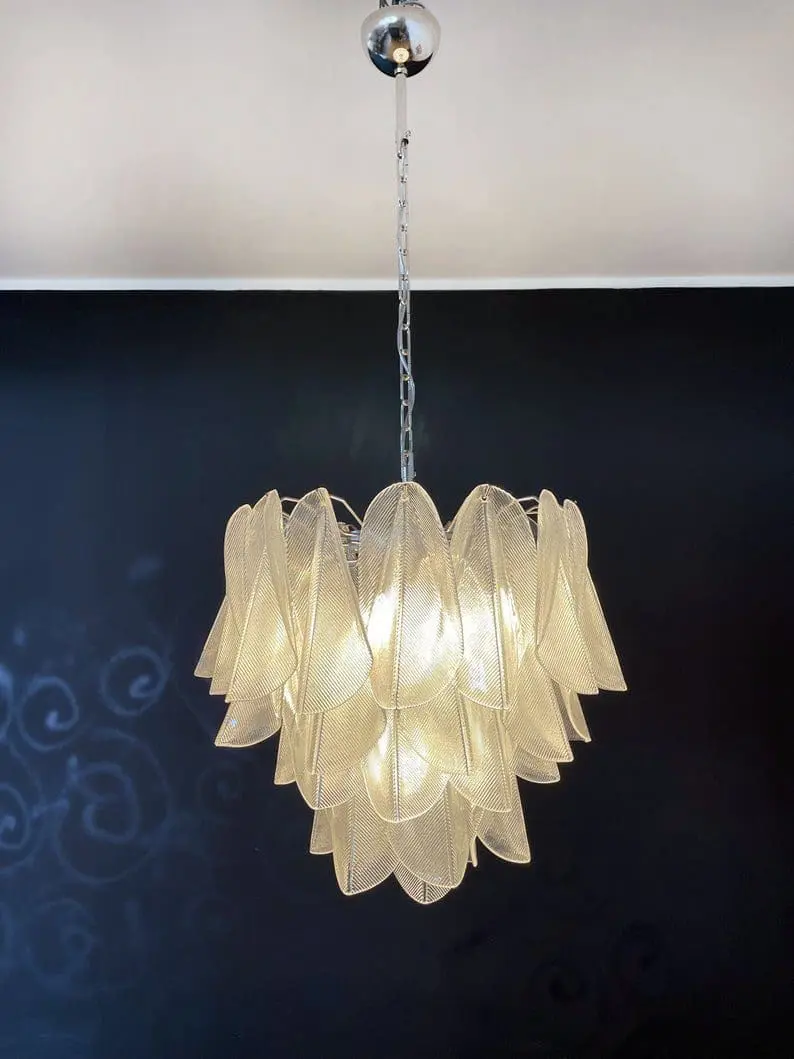 Murano ljuskrona - Rondini - 41 glasblad - Klar