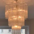 48 transparent murano chandelier