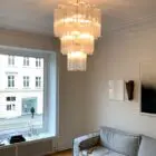 48 transparent murano chandelier