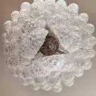 Murano chandelier - 75 glass leaves - Transparent