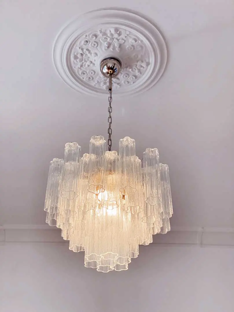 Murano chandelier - 36 tubes - Transparent