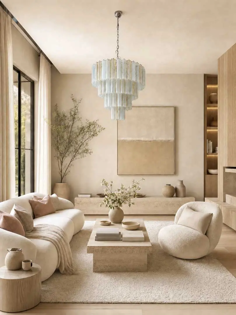 Murano Chandelier  78 tubes  Multicolored