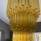 Murano chandelier - Triedri - 242 prisms - Amber