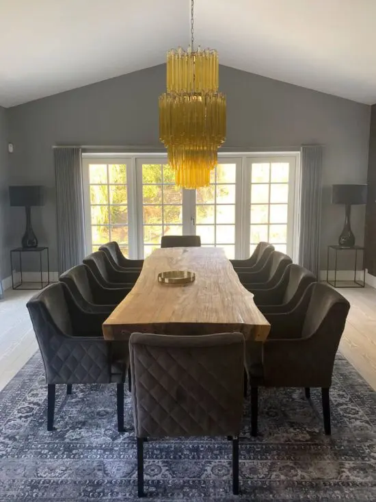 Murano chandelier - Triedri - 242 prisms - Amber