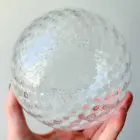 Transparent bowl Palmette murano glass murano chandelier cherry vintage interior-2