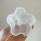 Murano white Alabaster glass tubes