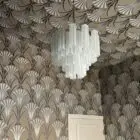 36-tubes-mat-white murano chandelier