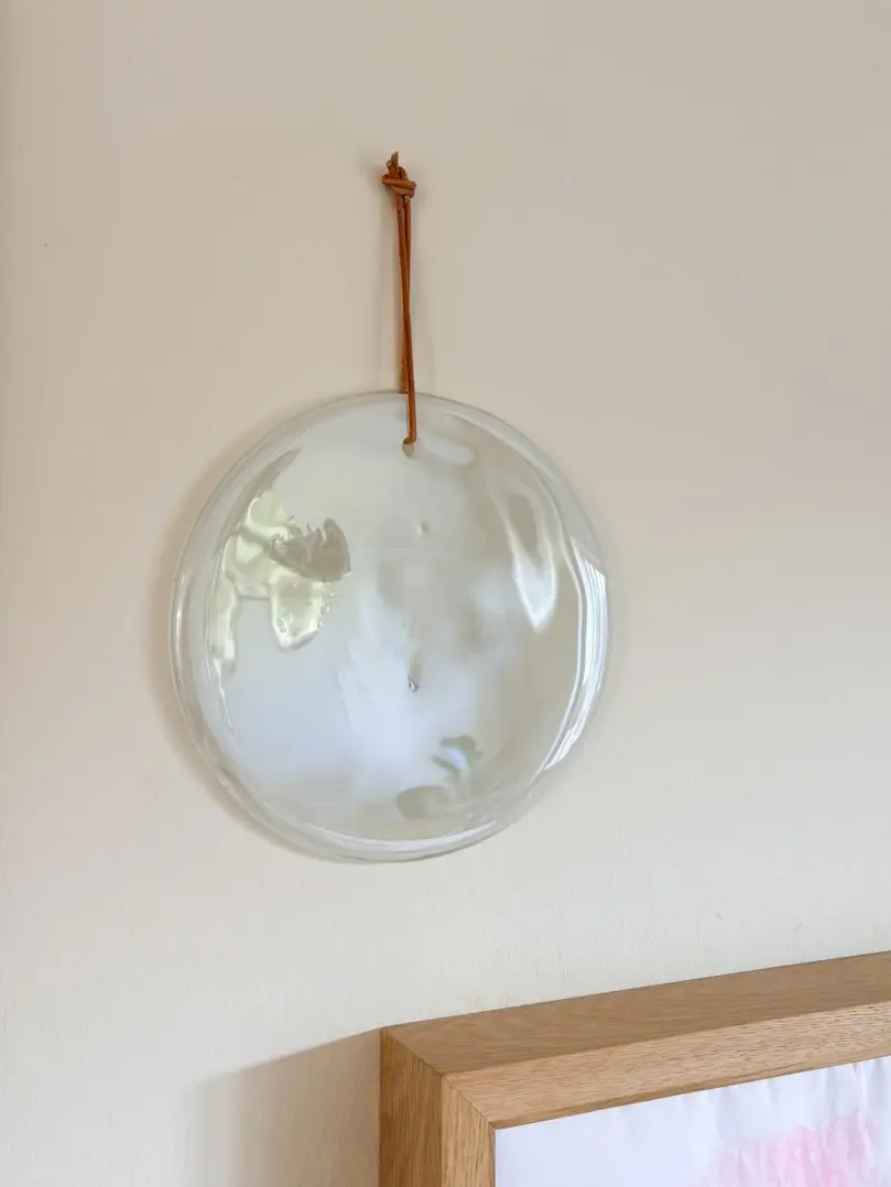 Murano Pendant White Alabaster 15 cm
