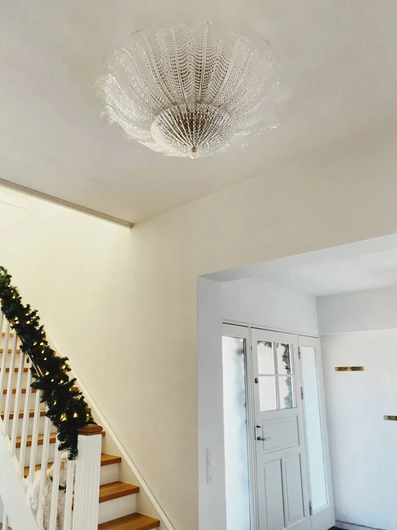 Murano Ceiling Lamp Piuma Transparent