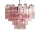 Murano chandelier - 36 tubes - Pink
