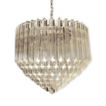 Murano ljuskrona - Tips - 163 prismer - Klar