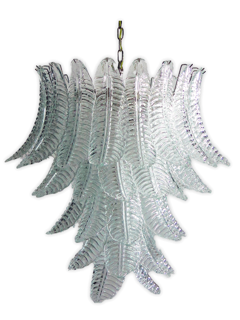 Murano chandelier - 52 glas tubes - transparent