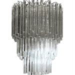 Murano ljuskrona - 184 prismer - klar