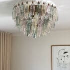 Murano Chandelier - Poliedri - 84 glasses - Multi