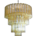 Murano ljuskrona - gul - 78 rör