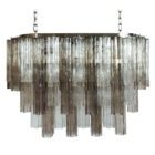 Murano chandelier - 62 Tubes - Smoked/Transparent