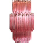 Murano ljuskrona - Arianna - Rosa - 242 prismer
