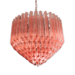 Murano-ljuskrona - Tips - 163 prismer - Rosa