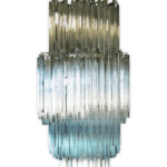 Murano-ljuskrona - 242 prismer - Klar