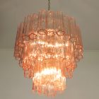 Murano lysekrone - Rosa - 48 tuber