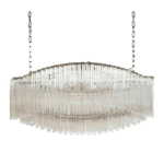Murano ljuskrona - Pagoda - Klar - 292 prismer