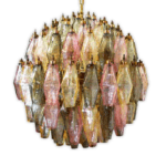 Murano ljuskrona - Poliedri - 140 glas - Multi