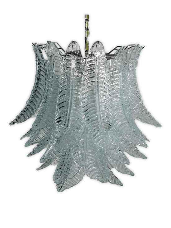 Murano ljuskrona - 41 glasblad - klar