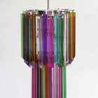 Murano chandelier - Quadriedri - 46 prisms - Multi