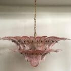 Murano chandelier - Palmette - 58 glass - Pink
