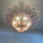 Murano chandelier - Palmette - 58 glass - Pink