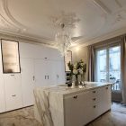Murano chandelier lattimo
