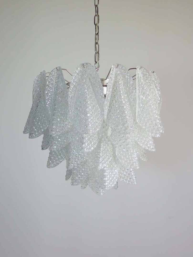 Murano chandelier - 41 Rondini - Granigliar - Transparent