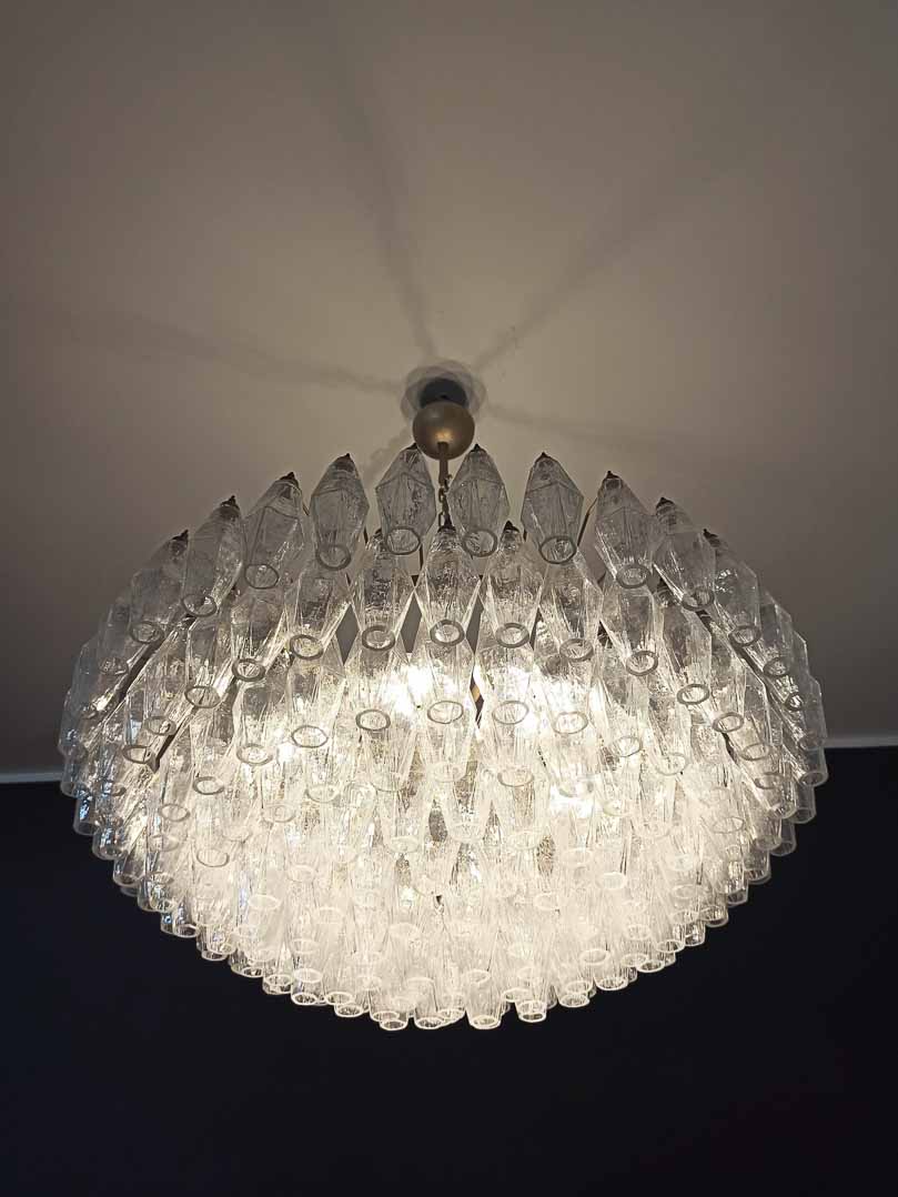 Murano chandelier - Poliedri - 185 glass - Iridescent