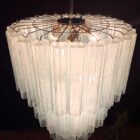 Murano chandelier - 52 tubes - Opal