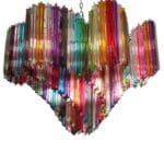 Murano chandelier - 200 prisms - Multicolored