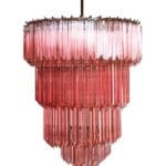 Murano chandelier 112 pink rosa