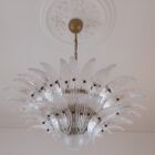 8370 Palmette murano chandelier transparent-05