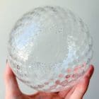 Transparent bowl Palmette murano glass murano chandelier cherry vintage interior-2