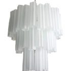 Murano Chandelier - 48 tubes - matte white