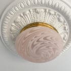 Murano Plafond – Vintage – Venini – Mat Rosa Swirl